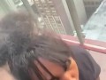 OMG!!!! BLACK GIRL CAUGHT OUTSIDE ON BALCONY SUCKING a BBC!! IT GETS VERY SLOPPY!!!!!