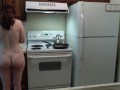 Jiggly Booty Babe Makes Burger Fixin's and Fries! Naked in the Kitchen Episode 12 Part 2
