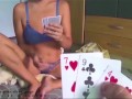 Strip poker game. Poker to undress. Gambling striptease poker