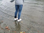 Soaking My White Keds - SFW