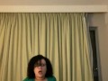 Curly hair Redbone making herself cum/orgasm 
