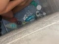 Gorgeous Blonde couldn’t resist sucking my cock and swallowing my cum in the shower