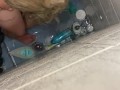 Gorgeous Blonde couldn’t resist sucking my cock and swallowing my cum in the shower