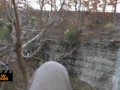 Outdoor Waterfall Blowjob - Blonde Canadian Green Eyes Almost Gets Caught!