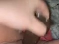Fucking my wet pussy with big black dildo on Snapchat 