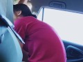 Anal first time in the backseat in public 