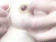 【乳首お手入れ】ミルクですべすべにしたので、ちくびを可愛がって気持ちよくさせてください nipple massage care  masturbation orgasm Japanese amateu