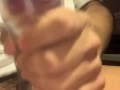 Teen guy moaning using his toy