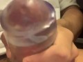 Teen guy moaning using his toy
