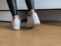 Air Force 1 shoeplay and sock POV