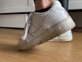 Air Force 1 shoeplay and sock POV