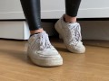 Air Force 1 shoeplay and sock POV