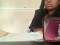 Wet pussy asmr on zoom study session