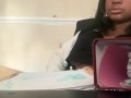 Wet pussy asmr on zoom study session
