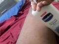 Stroking my dick home alone