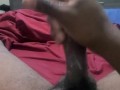Stroking my dick home alone