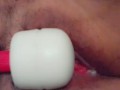 Solo Latina with Massage Wand