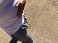 Walking in my sweats