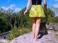 I PURPOSELY LET MY STEPSISTER GO FIRST WHEN WE WERE CLIMBING THE PUBLIC FORTRESS! ANGELINAPUX 4K