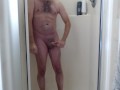 Shower, shave and stroke big cock!