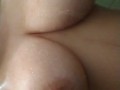 Chubby huge clit girl taking shower