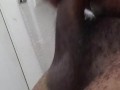 Jacking off in a motel bath room