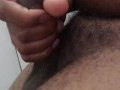 Jacking off in a motel bath room