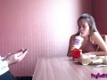 McDonald's Girl Sucked Dick and Got Fucked Hard