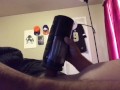 Fun with my stroker plus big cumshot 