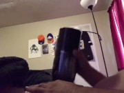 Fun with my stroker plus big cumshot 