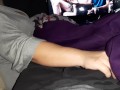 Step mom gives Step son a handjob during movie night, secretly with family around!