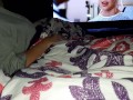 Step mom gives Step son a handjob during movie night, secretly with family around!