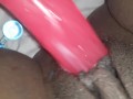 Ebony Solo Pink Dildo & Anal Beads(Part 1)