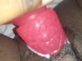 Ebony Solo Pink Dildo & Anal Beads(Part 1)