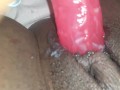 Ebony Solo Pink Dildo & Anal Beads(Part 1)