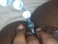 Ebony Solo Pink Dildo & Anal Beads(Part 1)