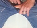 I caught my wife recording herself pissing in her pants with the fly unzippered for a fan request 