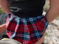 College student in miniskirt rides dick - FuckForeverEver