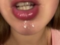Drooling on fingers 