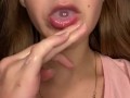 Drooling on fingers 