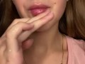 Drooling on fingers 