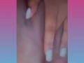My pussy is wet in front of a movie