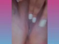 My pussy is wet in front of a movie