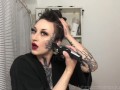 gradual full head + eyebrow shave