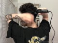gradual full head + eyebrow shave