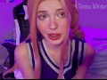 Double penetration cheerleader masturbation
