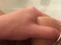 Fucking my tight pussy with big cock dildo
