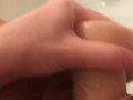 Fucking my tight pussy with big cock dildo