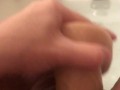 Fucking my tight pussy with big cock dildo