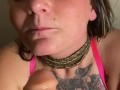 Savanna Sweet tied up With huge dildo in her throat